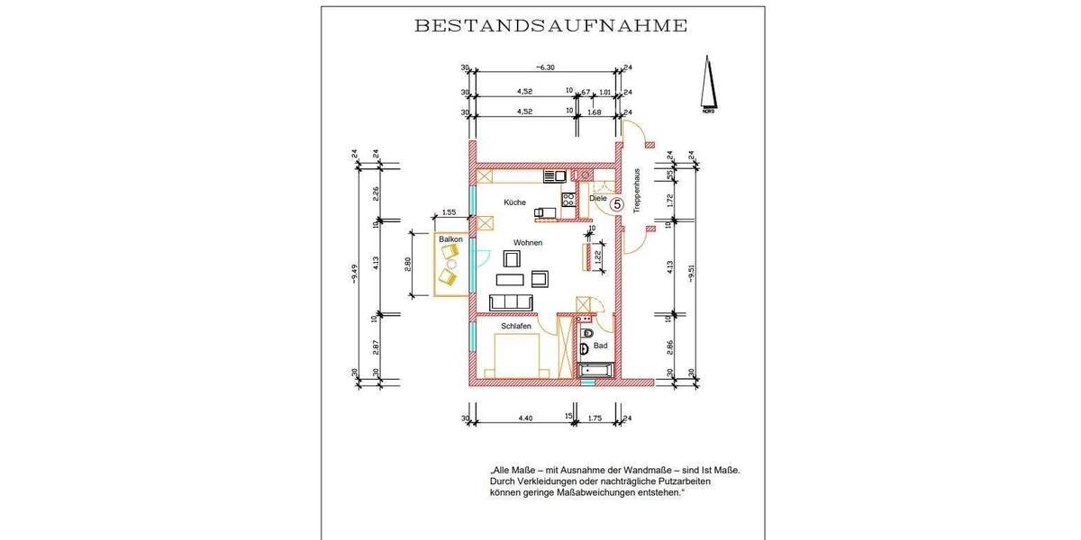 Etagenwohnung Pforzheim Buckenberg - 2 Zimmer, 59 m&sup2;, 199.000&euro; | Angebot:24703669