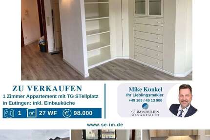 Wohnung Pforzheim Eutingen - 1 Zimmer, 27 m&sup2;, 98.000&euro; | Angebot:25722507
