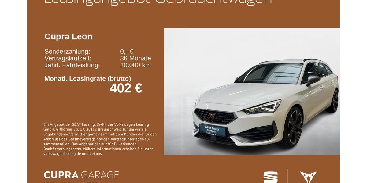 Cupra Leon 56.187 km 25.930 &euro; Stuttgart-Feuerbach 70469