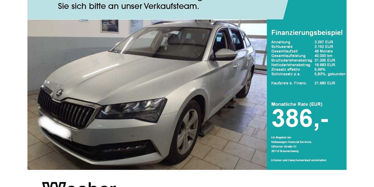 Skoda Superb 83.486 km 21.980 &euro; Calw 75365