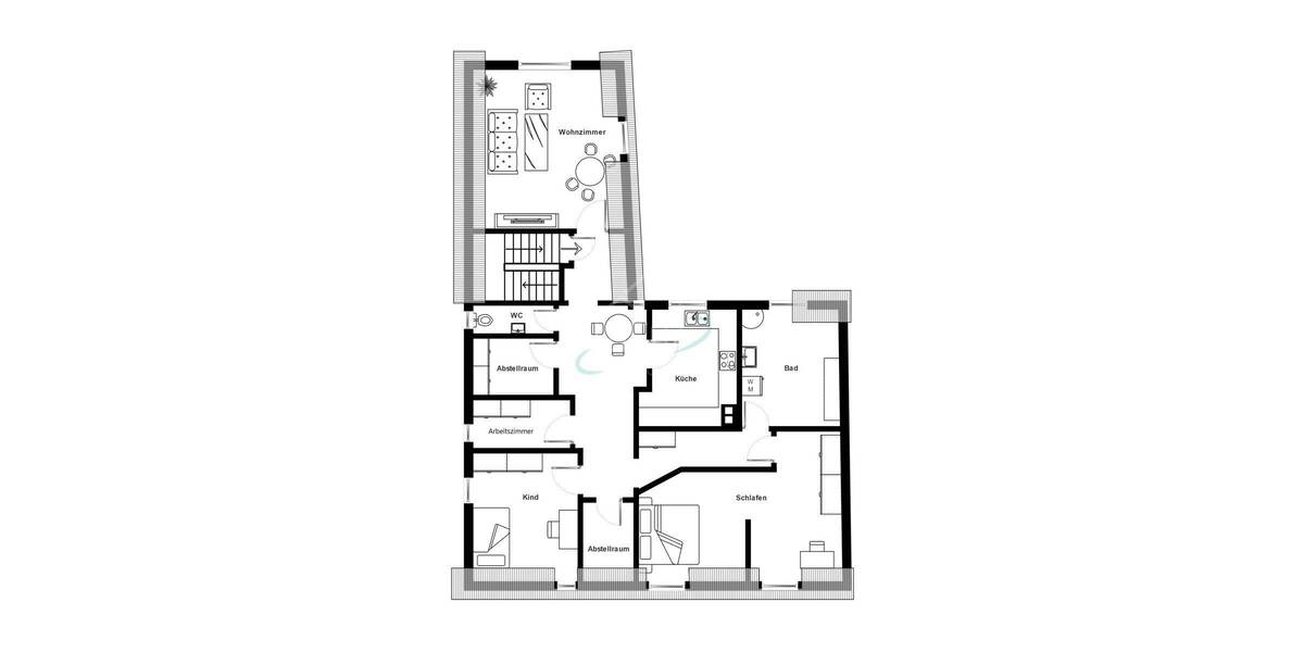 Etagenwohnung Esslingen am Neckar Stadtmitte - 4 Zimmer, 103 m&sup2;, 324.900&euro; | Angebot:26244026