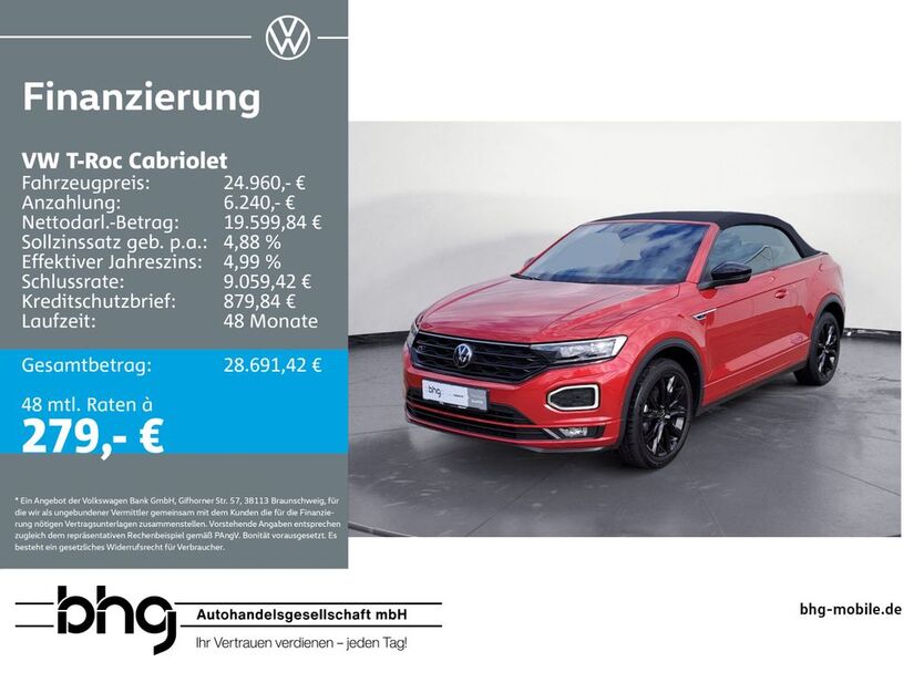 VW T-Roc 56.578 km 24.390 € Reutlingen 72770