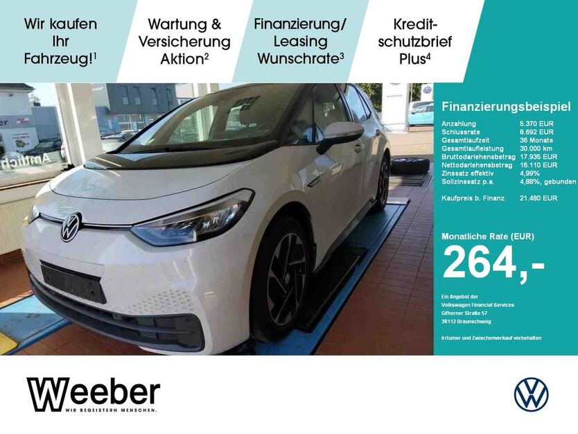 VW ID.3 50.893 km 18.989 € Weil der Stadt 71263