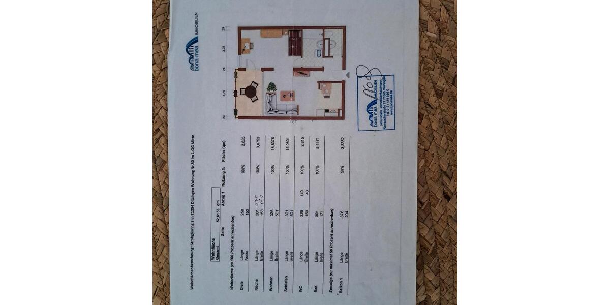 Etagenwohnung Ditzingen - 2 Zimmer, 56 m&sup2;, 235.000&euro; | Angebot:26339702