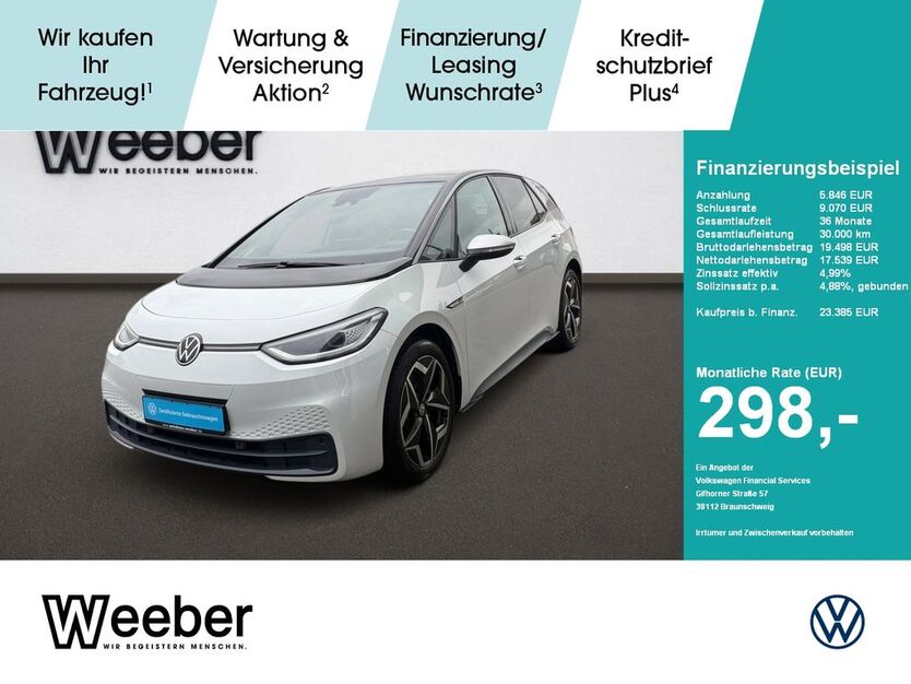 VW ID.3 18.935 km 23.385 € Weil der Stadt 71263