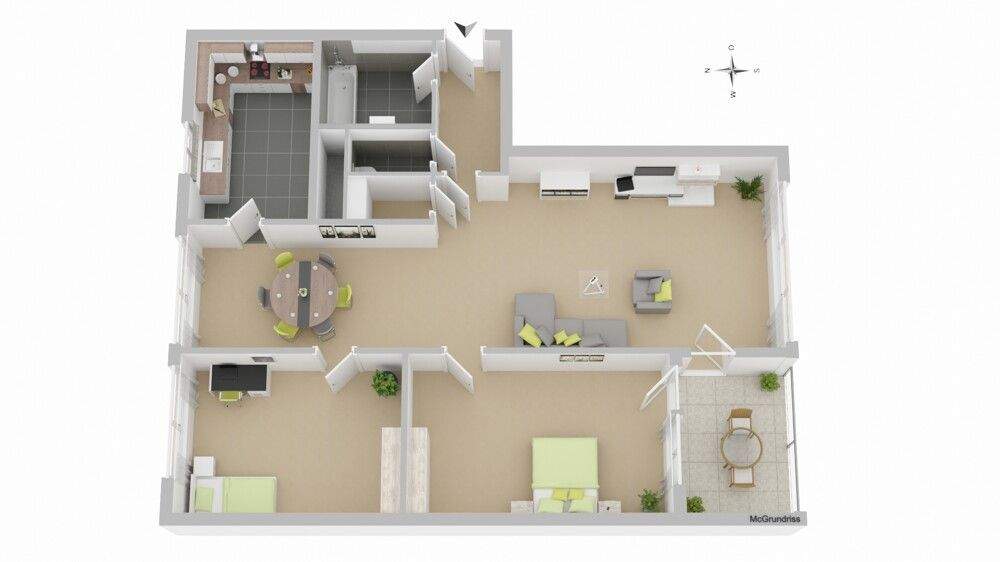 Etagenwohnung Leinfelden-Echterdingen Echterdingen - 3 Zimmer, 79 m&sup2;, 299.000&euro; | Angebot:25865059