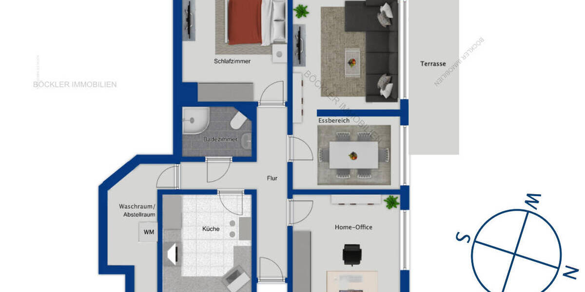 3-Zimmer-Wohnung mit EBK, neuem Bad und Garagenstellplatz 3 zimmer