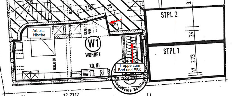 Hochparterre Renningen - 1.5 Zimmer, 40 m&sup2;, 650&euro; | Angebot:24805975