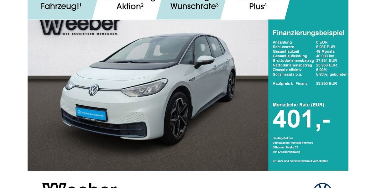 VW ID.3 54.488 km 23.800 &euro; Calw 75365