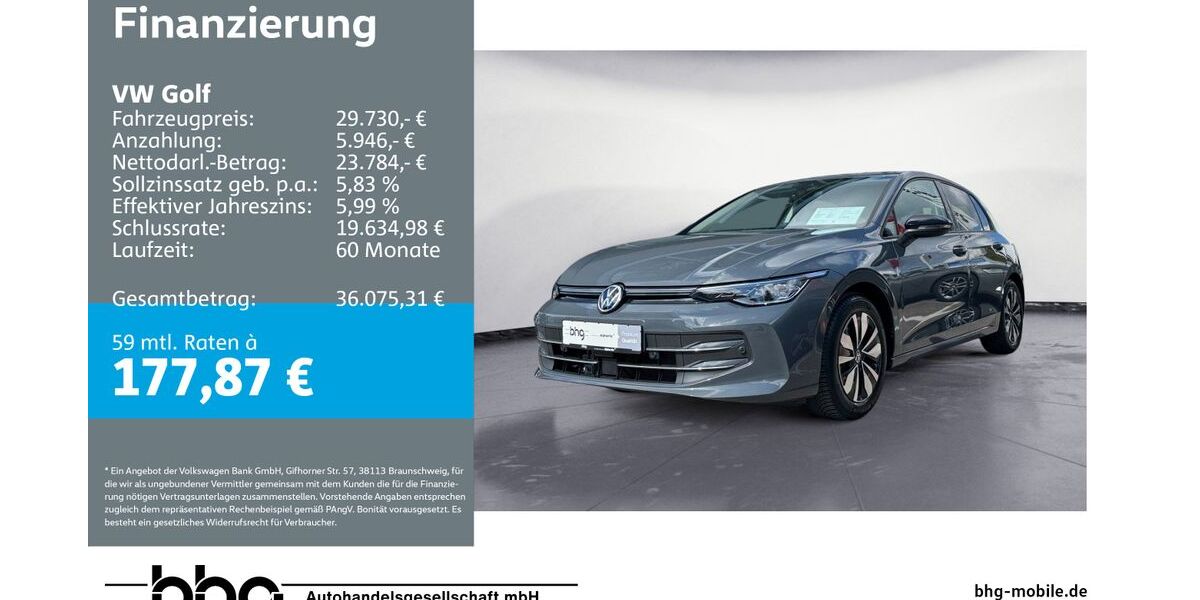 VW Golf 18.917 km 29.360 &euro; Metzingen 72555