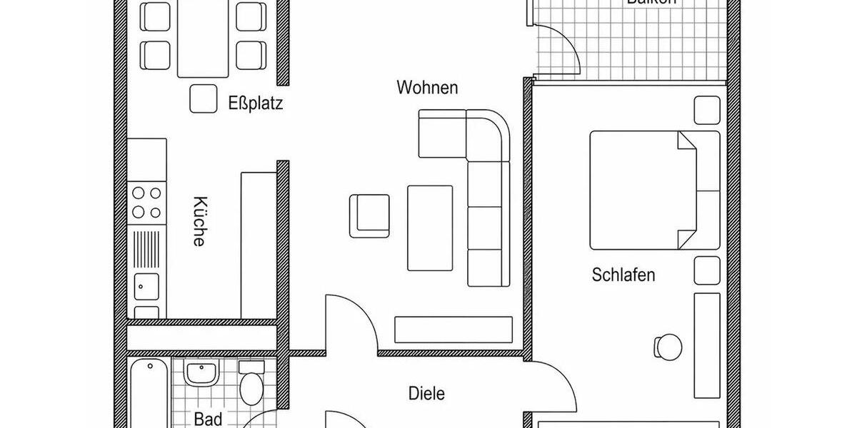 Etagenwohnung Leonberg - 2 Zimmer, 66 m&sup2;, 920&euro; | Angebot:26423395