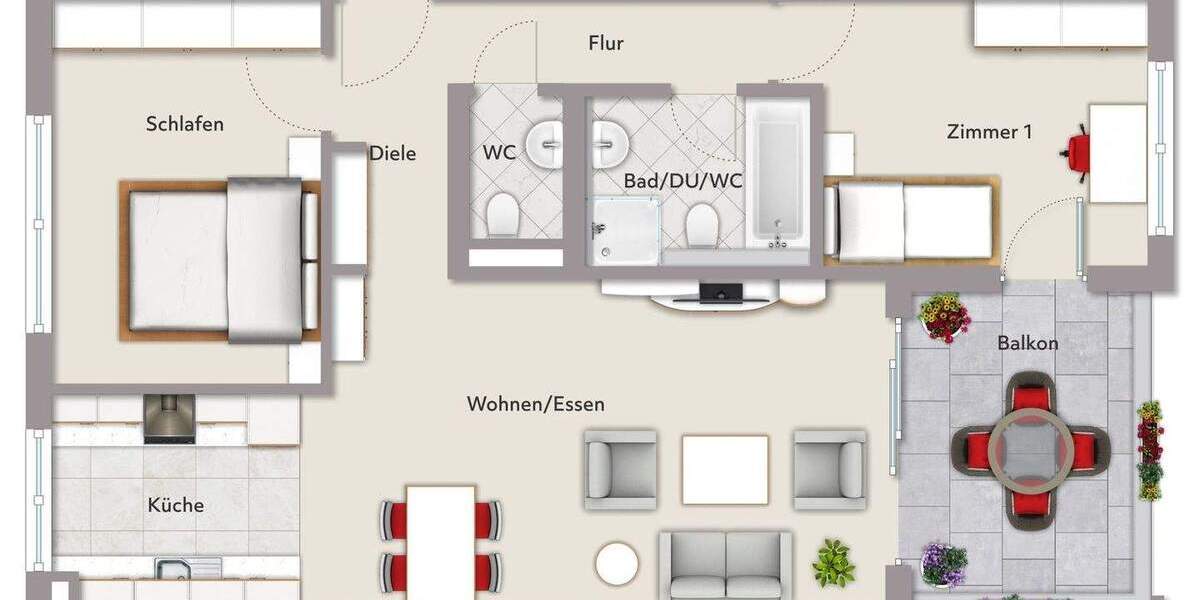 Etagenwohnung Schönaich - 3 Zimmer, 75 m&sup2;, 339.000&euro; | Angebot:24837109