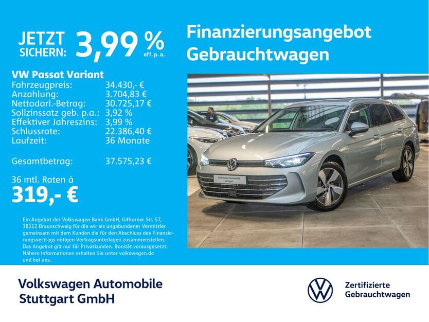 VW Passat Variant 23.817 km 34.430 € Stuttgart-Feuerbach 70469
