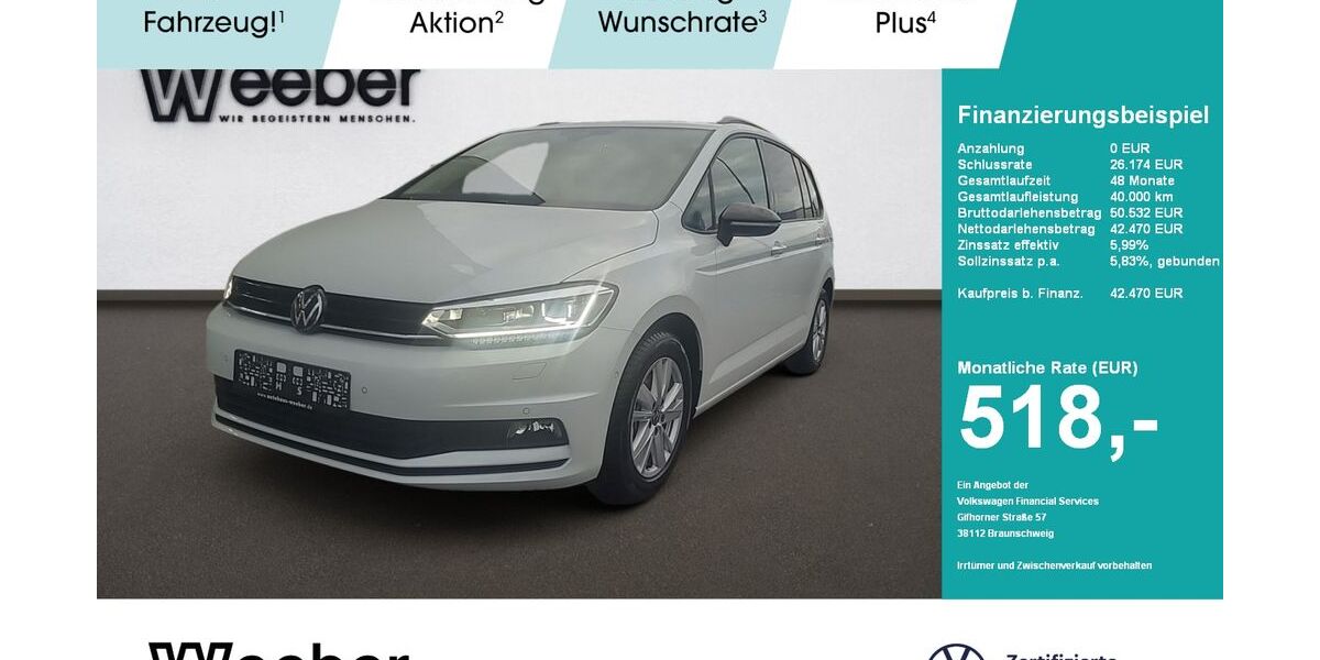 VW Touran 10.500 km 41.470 &euro; Weil der Stadt 71263