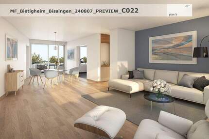 Wohnung Bietigheim-Bissingen Bissingen - 4 Zimmer, 107 m&sup2;, 575.000&euro; | Angebot:25249051