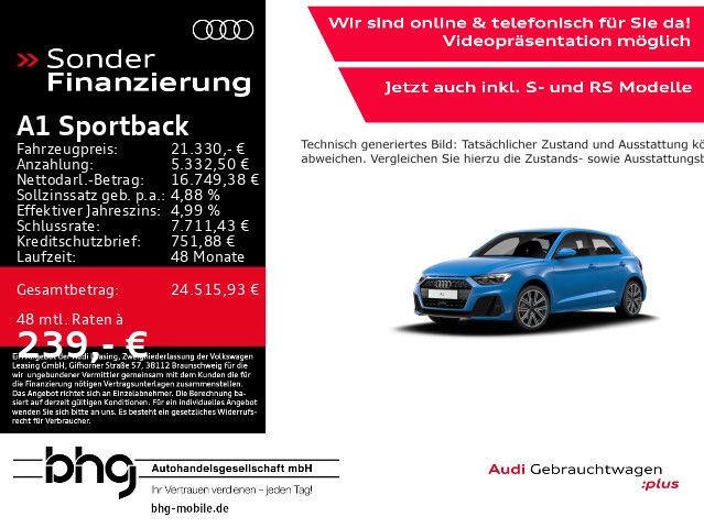 Audi A1 37.543 km 21.330 € Reutlingen 72770