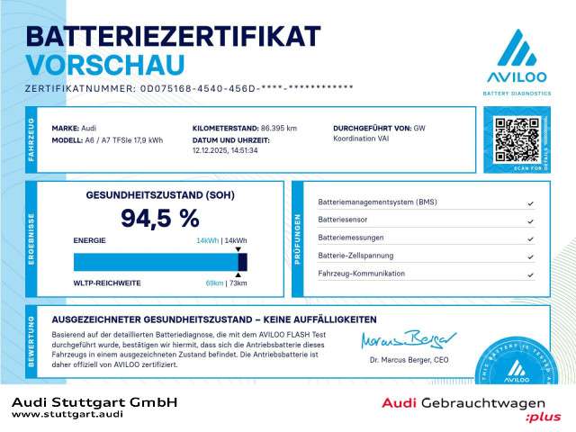 Audi A7 86.395 km 42.540 &euro; Stuttgart-Vaihingen 70563