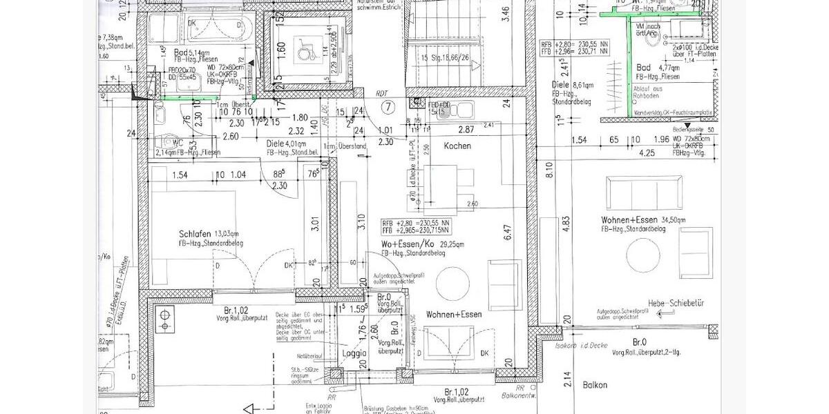 Etagenwohnung Waiblingen Beinstein - 2 Zimmer, 53 m&sup2;, 295.000&euro; | Angebot:27168838