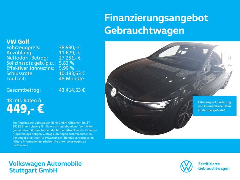 VW Golf 14.763 km 38.930 € Stuttgart-Wangen 70188