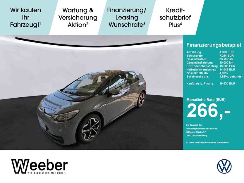 VW ID.3 31.580 km 19.930 € Weil der Stadt 71263