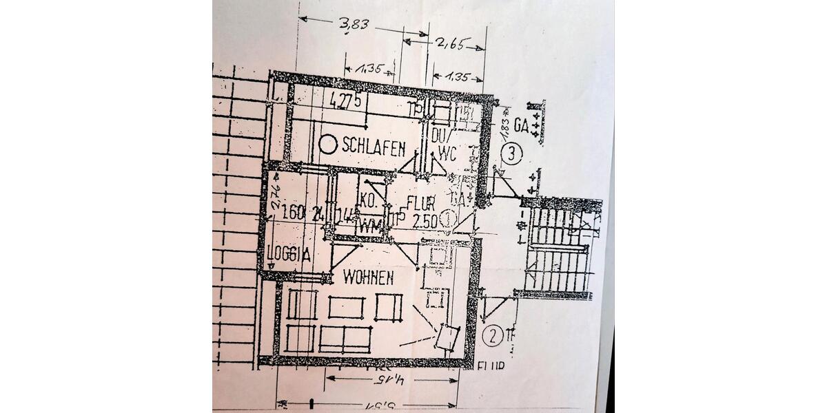 Dachgeschoßwohnung Nufringen - 2 Zimmer, 35 m&sup2;, 130.000&euro; | Angebot:25403529
