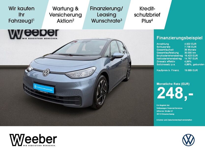 VW ID.3 40.939 km 19.689 € Weil der Stadt 71263