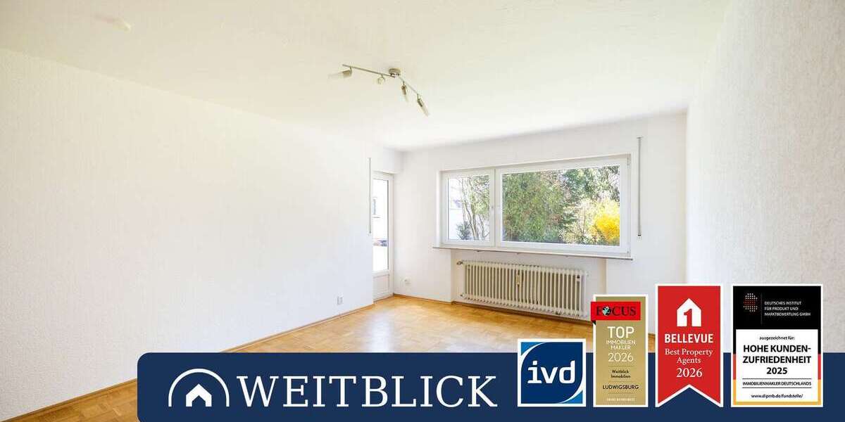 Etagenwohnung Ludwigsburg Oßweil - 2.5 Zimmer, 62 m&sup2;, 675&euro; | Angebot:26015324