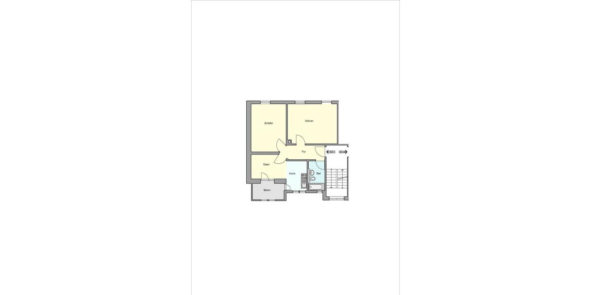 Etagenwohnung Esslingen am Neckar - 3 Zimmer, 63 m&sup2;, 660&euro; | Angebot:26383055