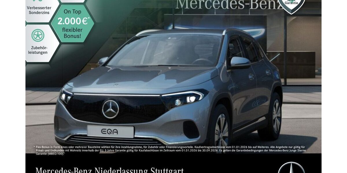 Mercedes-Benz EQA 3.612 km 36.990 &euro; Stuttgart 70469