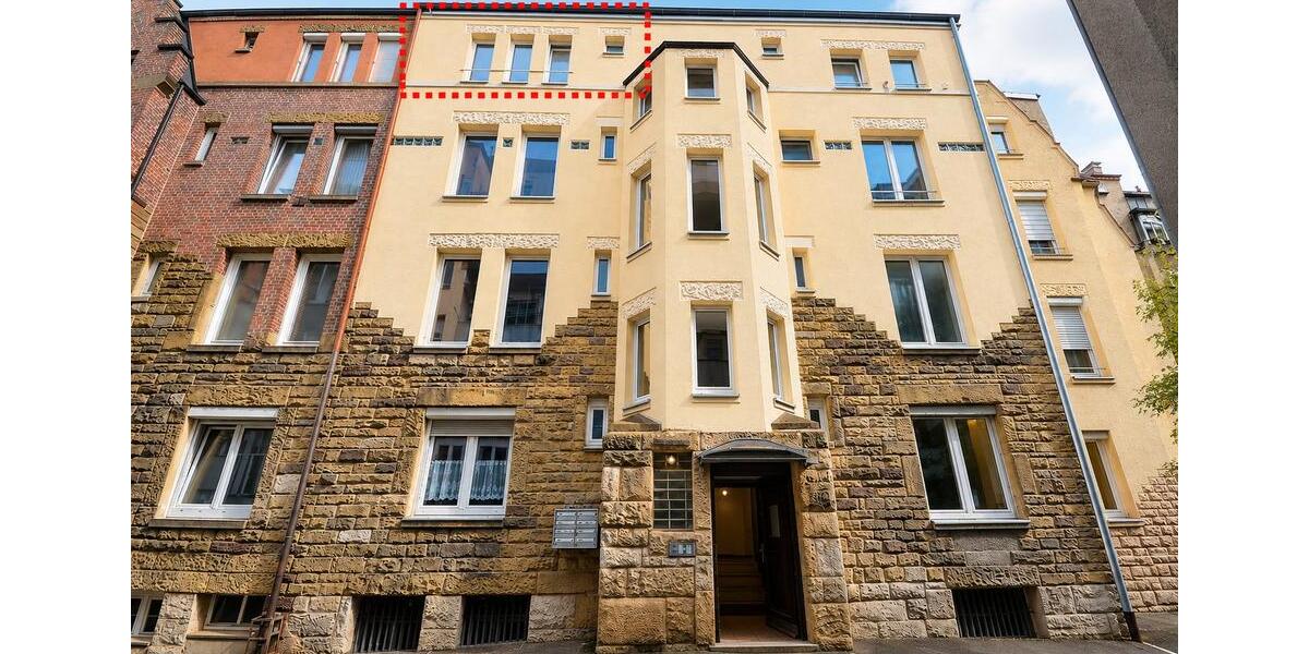 Dachgeschoßwohnung Stuttgart Stuttgart-Mitte - 2.5 Zimmer, 63 m&sup2;, 350.000&euro; | Angebot:26834060