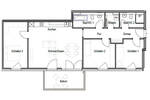 Etagenwohnung Stuttgart Untertürkheim - 4 Zimmer, 104 m&sup2;, 1.690&euro; | Angebot:25677103