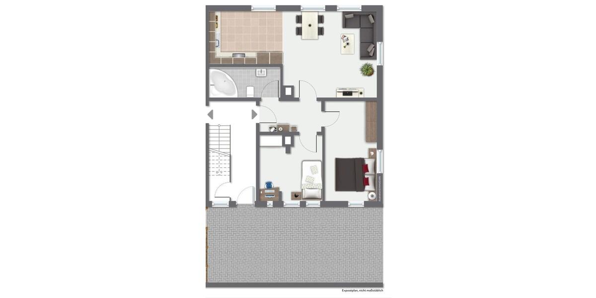 Erdgeschoßwohnung Esslingen am Neckar - 3 Zimmer, 63 m&sup2;, 950&euro; | Angebot:24674319