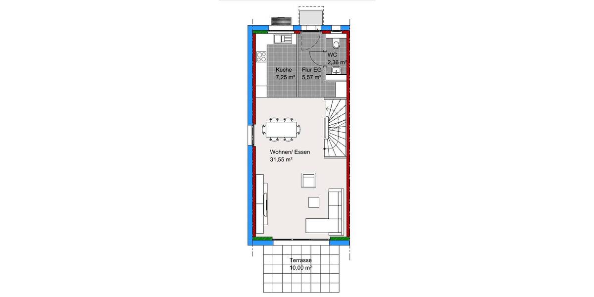 Reihenendhaus Stuttgart Plieningen - 5 Zimmer, 127 m&sup2;, 672.730&euro; | Angebot:26629635