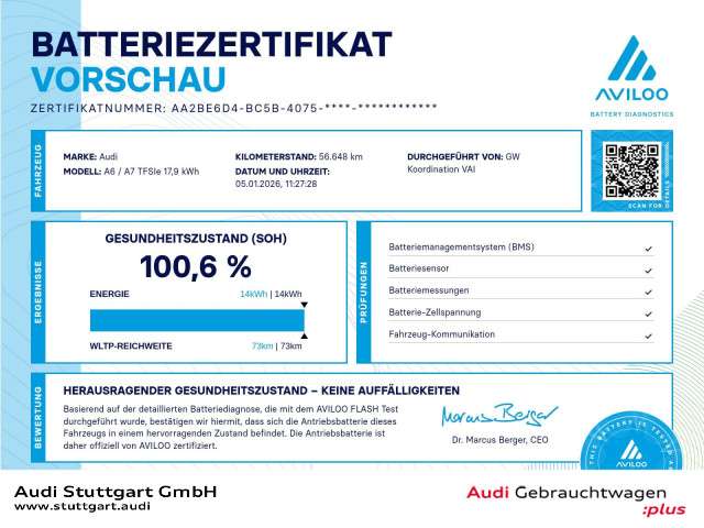 Audi A7 56.648 km 44.840 &euro; Stuttgart-Vaihingen 70563