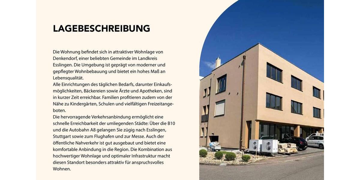 Etagenwohnung Denkendorf - 3 Zimmer, 110 m&sup2;, 1.700&euro; | Angebot:26254973