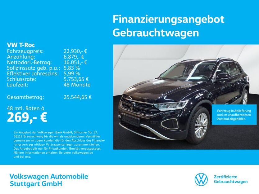 VW T-Roc 19.928 km 22.930 € Stuttgart-Wangen 70188