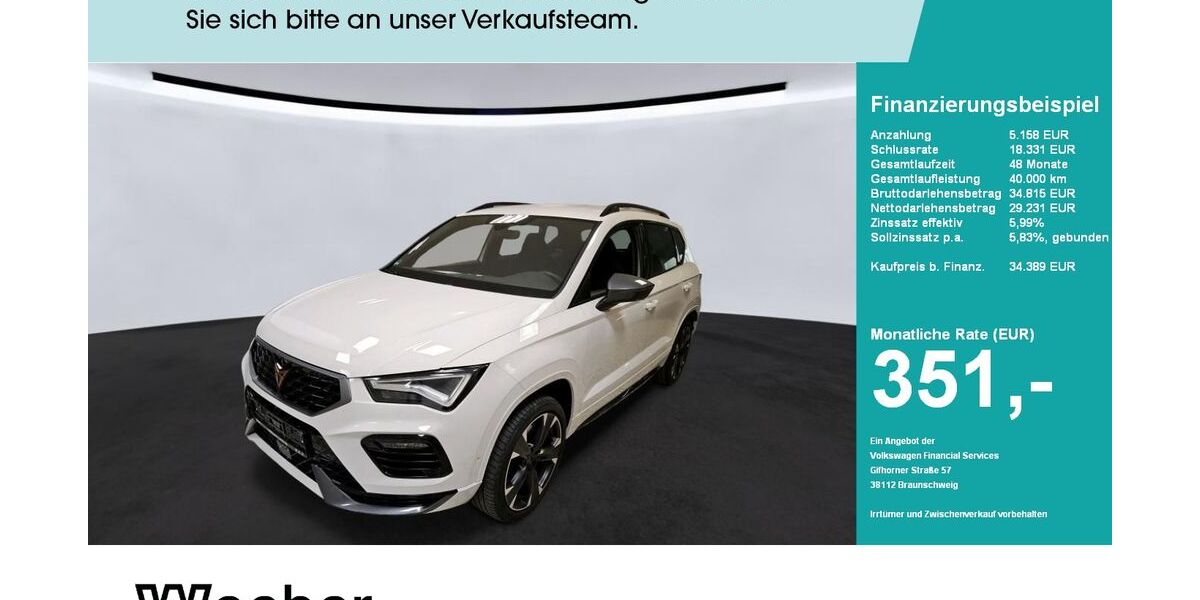 Cupra Ateca 32.660 km 34.389 &euro; Herrenberg 71083