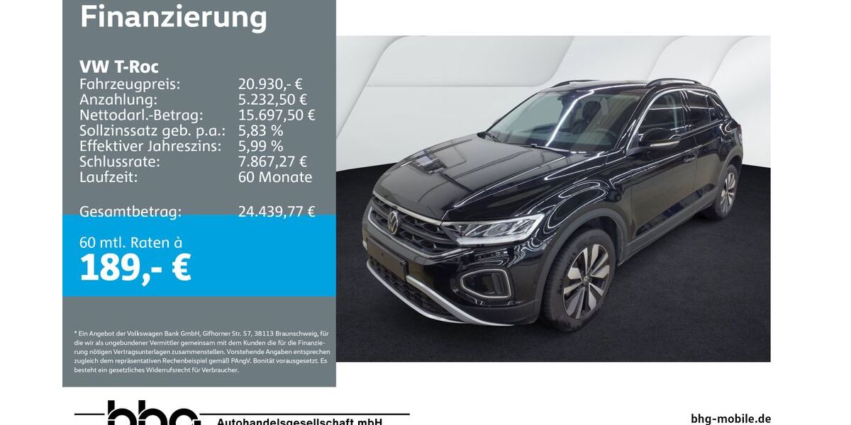 VW T-Roc 25.173 km 20.930 &euro; Reutlingen 72770