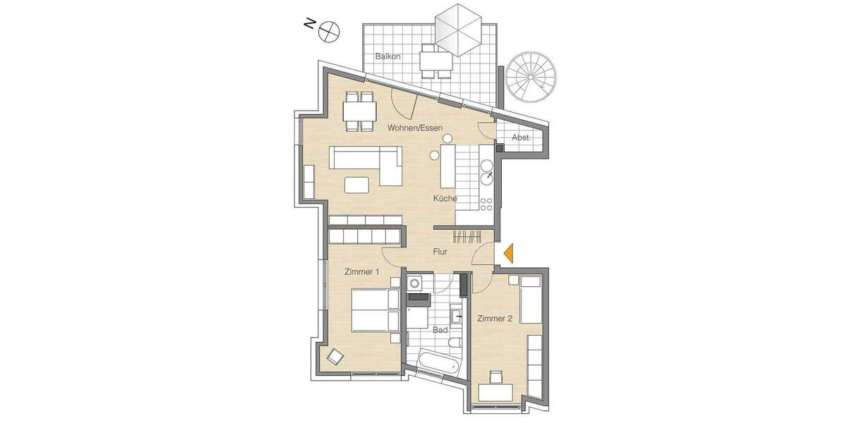 Etagenwohnung Stuttgart West - 3 Zimmer, 99 m&sup2;, 795.000&euro; | Angebot:25802596