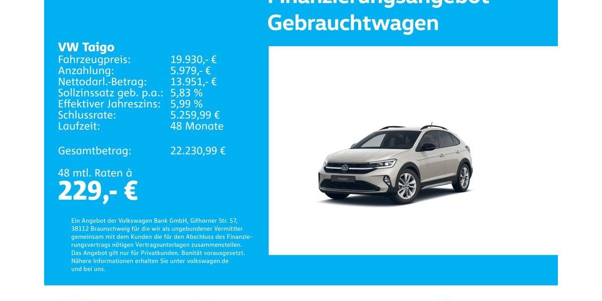VW Taigo 12.446 km 19.930 &euro; Stuttgart-Feuerbach 70469