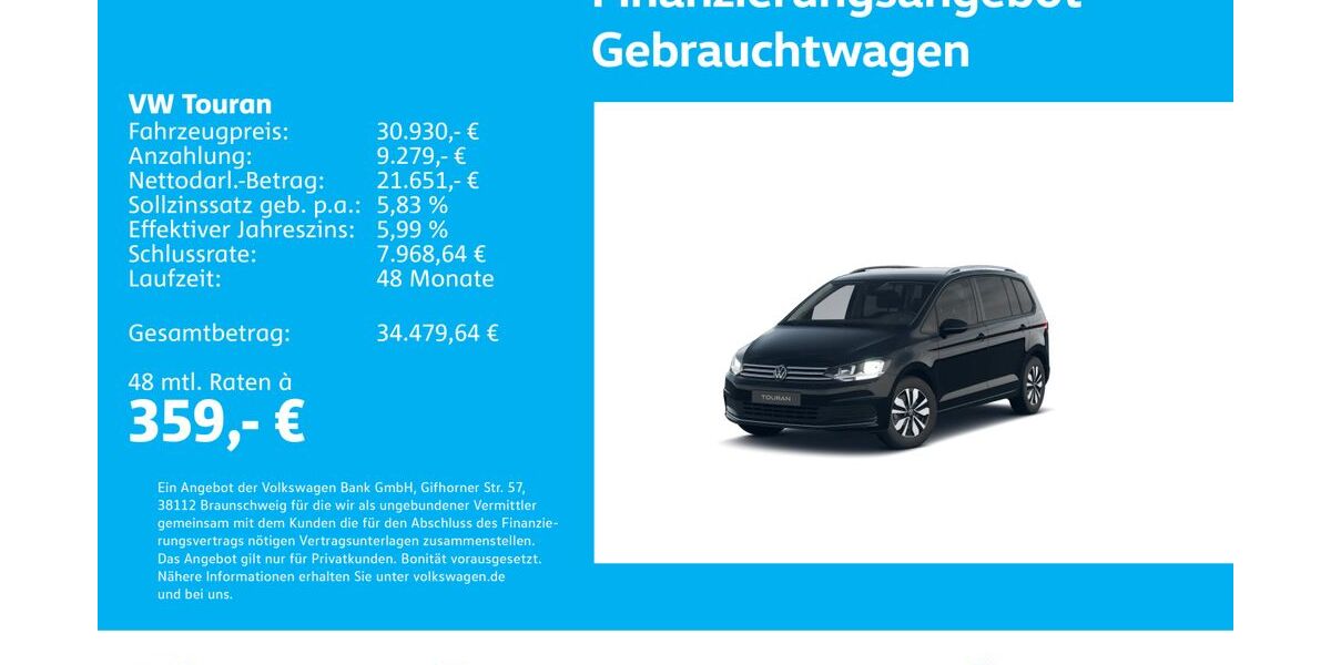 VW Touran 24.197 km 30.930 &euro; Stuttgart-Wangen 70188