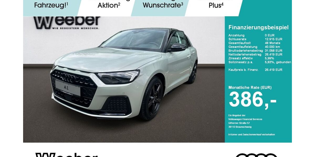 Audi A1 2.500 km 26.419 &euro; Weil der Stadt 71263