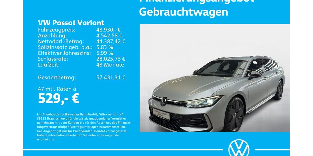 VW Passat Variant 1.505 km 47.930 &euro; Stuttgart-Feuerbach 70469