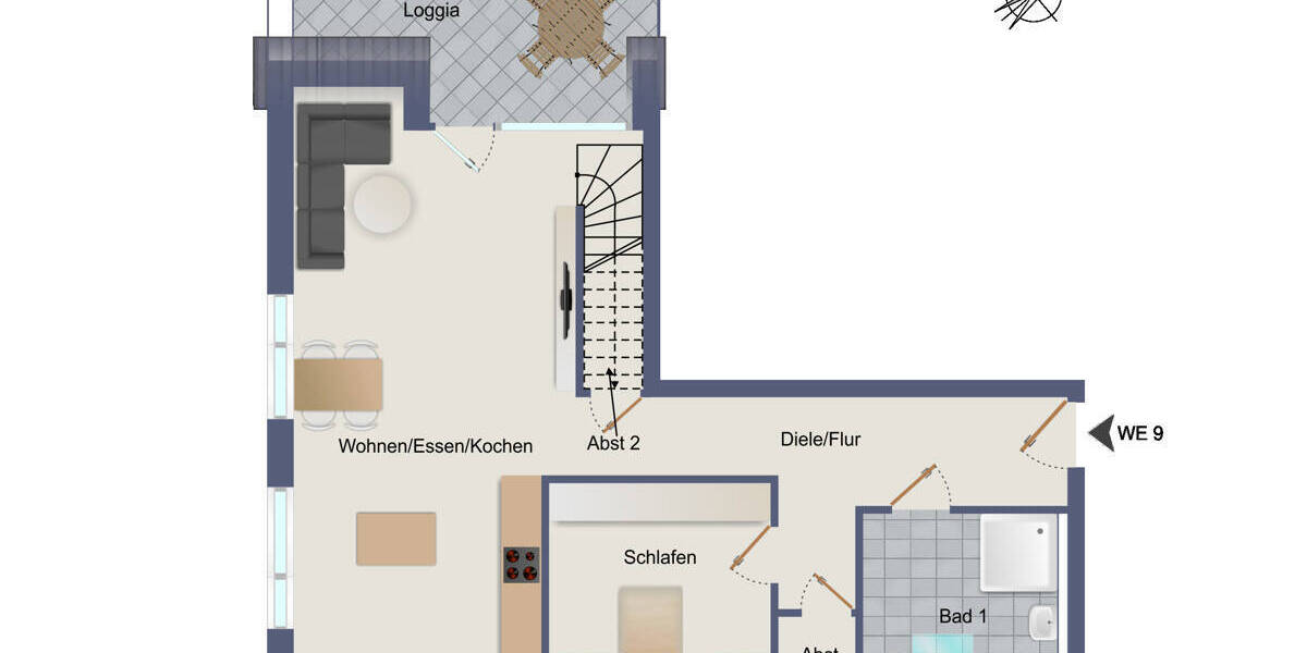 Etagenwohnung Herrenberg / Gültstein Gültstein - 4 Zimmer, 108 m&sup2;, 664.500&euro; | Angebot:25738282