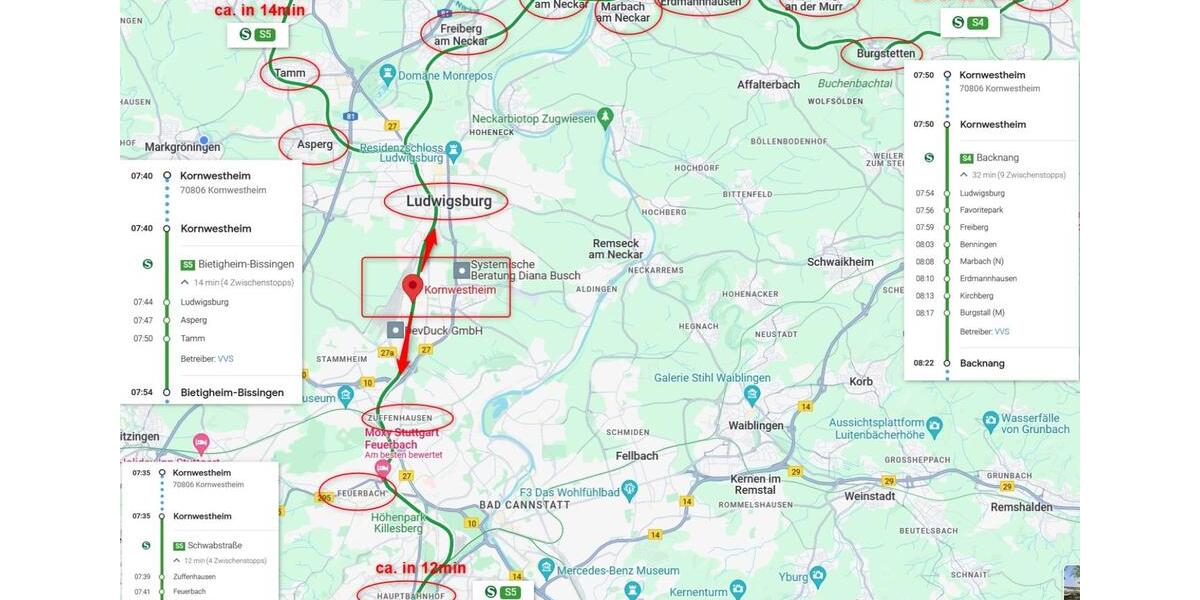 Etagenwohnung Kornwestheim - 1 Zimmer, 14 m&sup2;, 603&euro; | Angebot:24886398