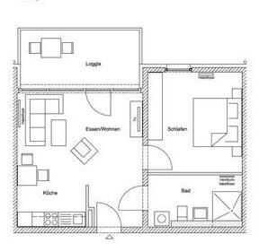 Etagenwohnung Ludwigsburg Eglosheim - 2 Zimmer, 60 m&sup2;, 289.000&euro; | Angebot:26447792