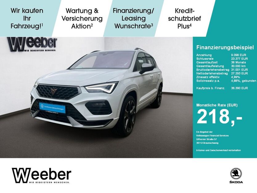 Cupra Ateca 23.336 km 36.390 € Herrenberg 71083