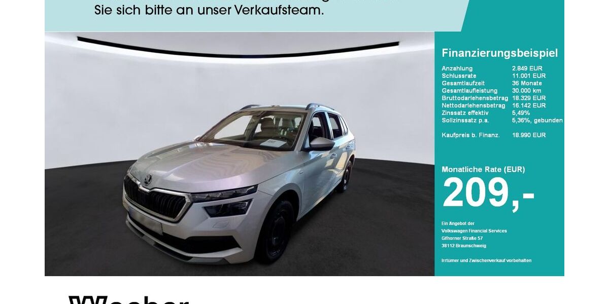 Skoda Kamiq 10.986 km 18.390 &euro; Calw 75365