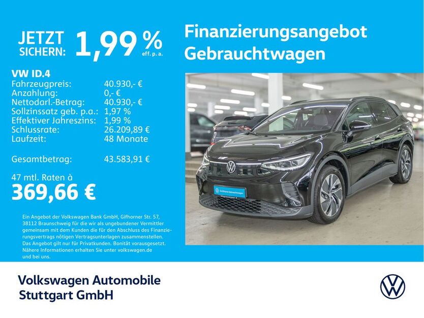VW ID.4 7.756 km 40.930 € Stuttgart-Wangen 70188