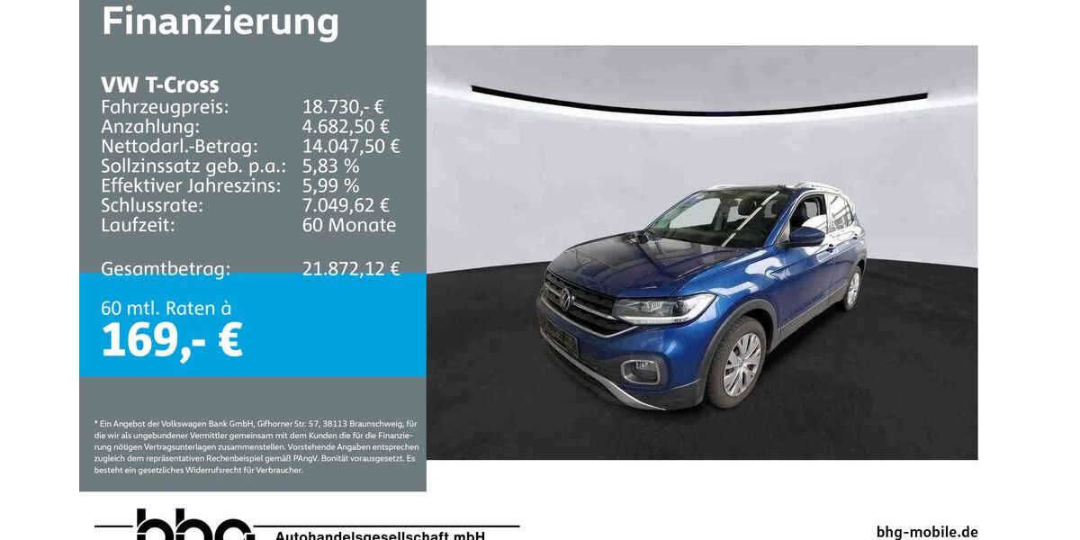 VW T-Cross 64.064 km 18.730 &euro; Metzingen 72555